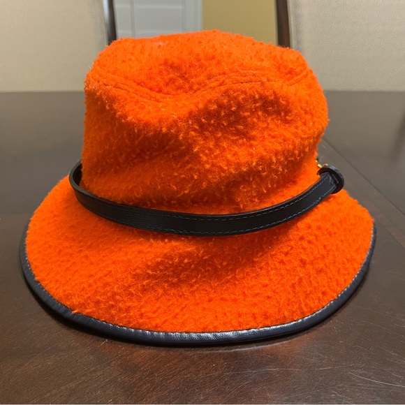 New Gucci Horsebit Orange Bucket Hat Size S - Picture 5 of 9